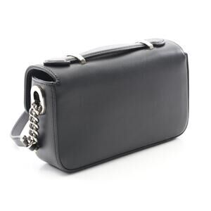 Gucci Double Black Leather GG Bag Shoulder